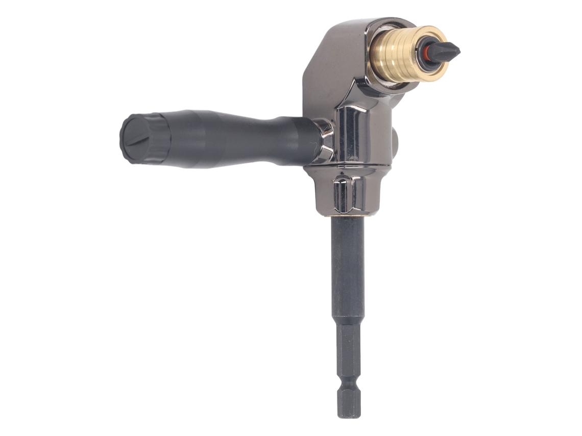 Adaptador De Destornillador De Ángulo Rectangular De 90 Grados, Acero Cromo-vanadio Con Manivela, Accesorio Para Herramientas.