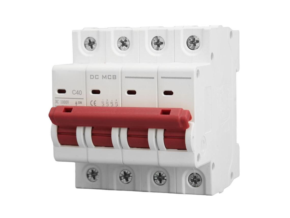 Yncm2026-disyuntor Miniatura Dc 4p Para Sistema Solar Pv Dz47s 63z 1000v Extinción De Arco Desacoplamiento Rápido