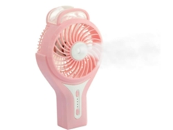 Ventilador nebulizador USB Yizhood de 12,5 cm y 3 velocidades, color rosa
