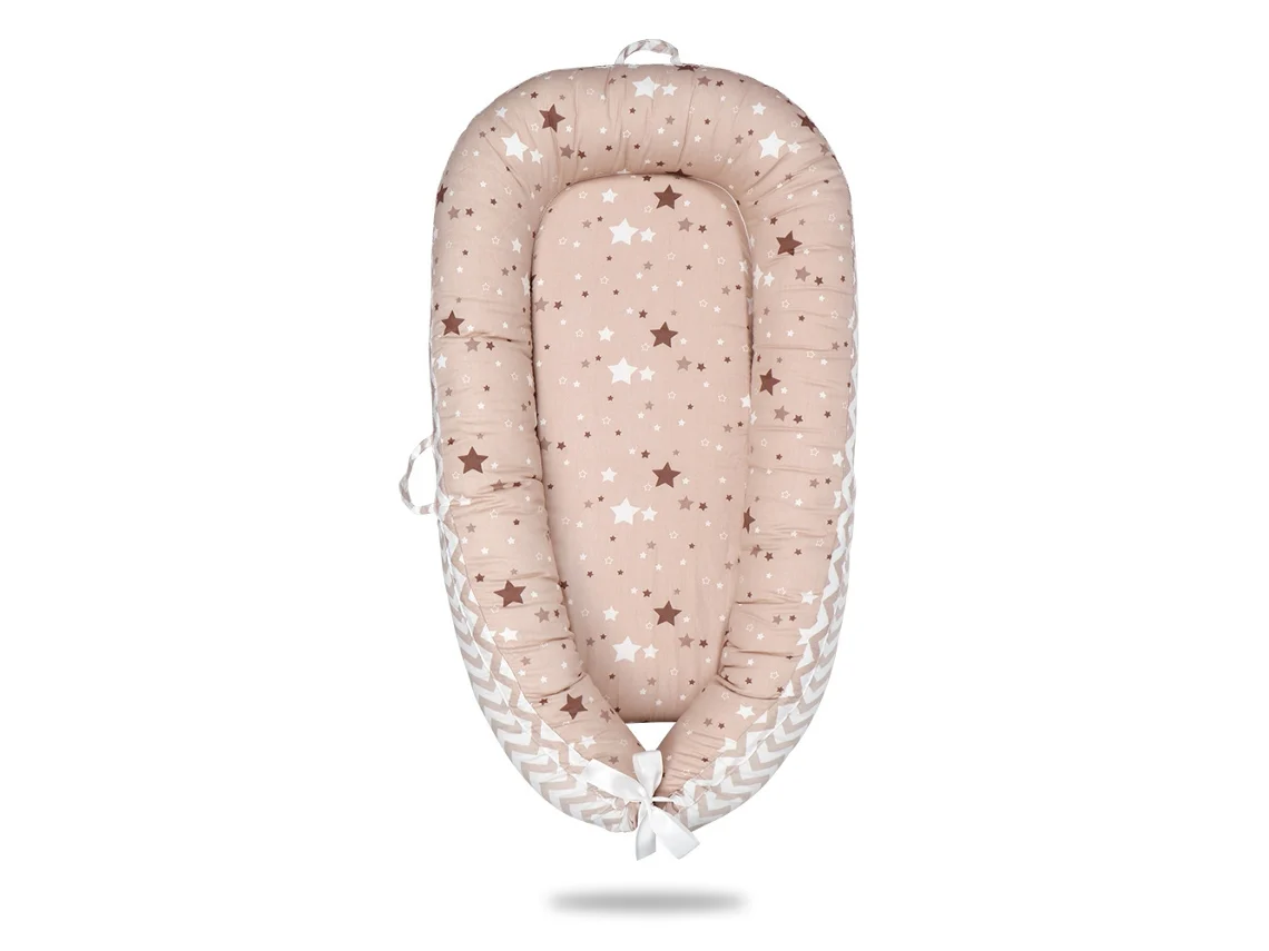 Cuna Portátil Extraíble Pequeña Estrella Marrón 50*80Cm SIURN