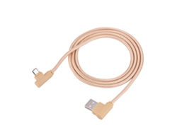 Cable de datos trenzado de 1 metro con conector micro USB de 90 grados EOOCOO