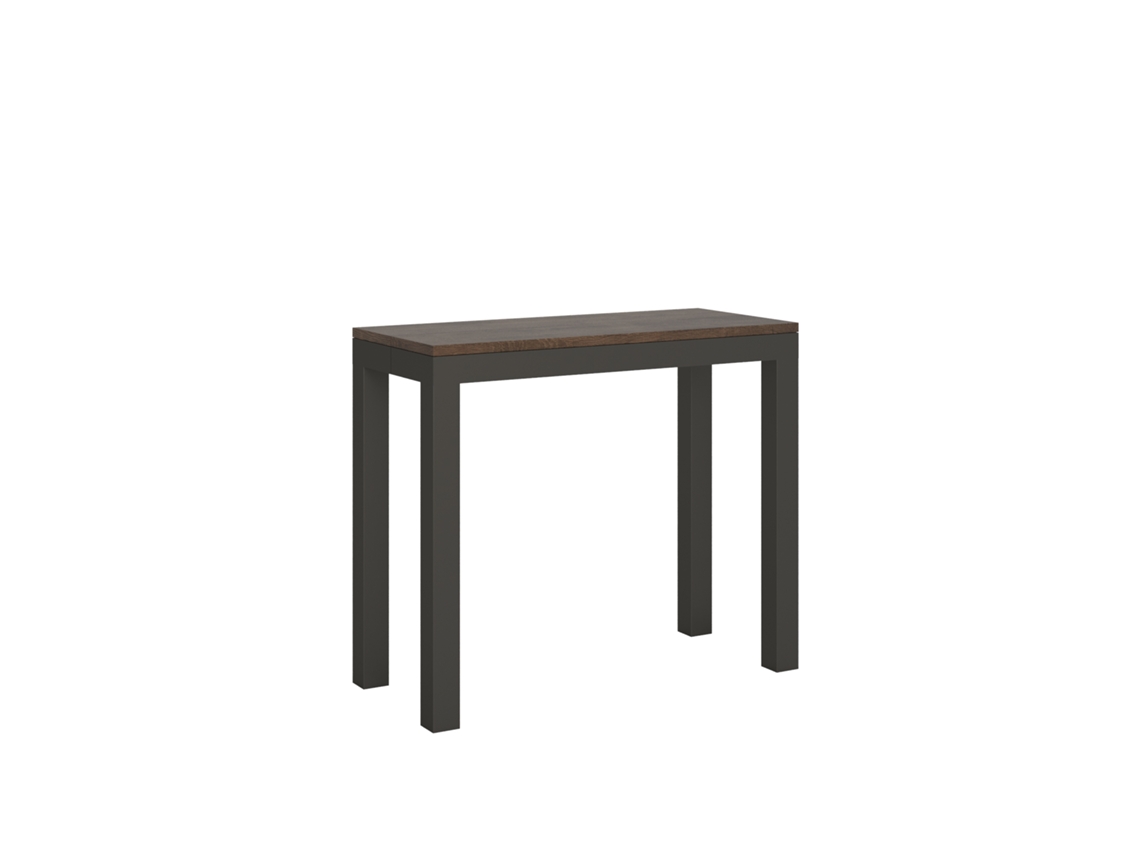 Consolas Everyday Small Evolution Extensible hasta 196 cm ITAMOBY (90 x 40 x 77 cm - Paneles de Melamina - Nogal)