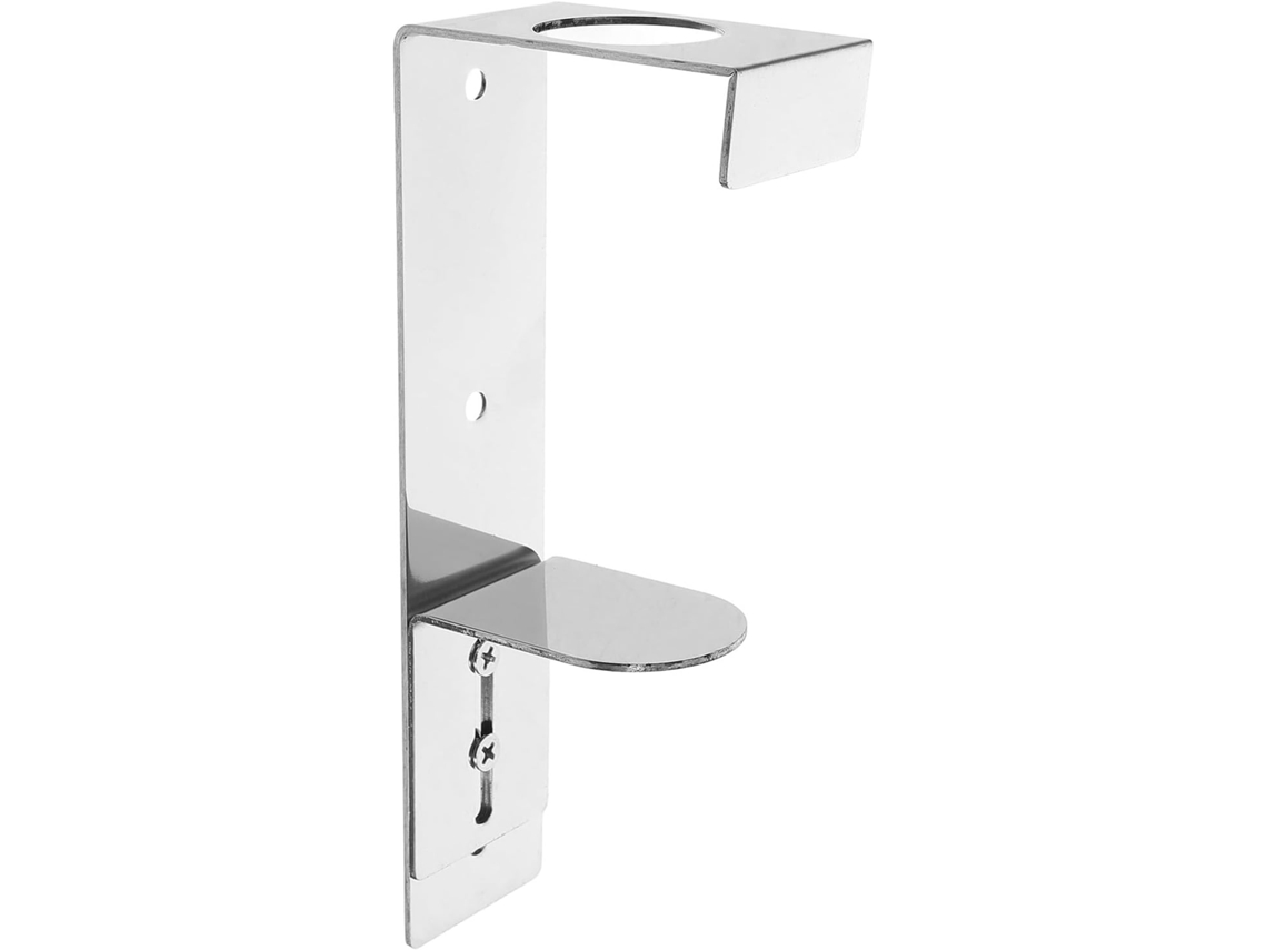 Soporte Pared Dispensador Jabón Líquido Acero Inoxidable Pulido Exclusivo Botellas Necesidad Taladrar Versátil