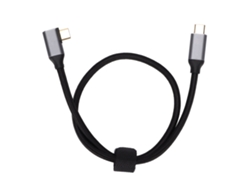 Cable Usb-c De 100w De Carga Rápida 4k 5a Pd Con Ángulo Recto De 90 Grados Y Extensión 3.1