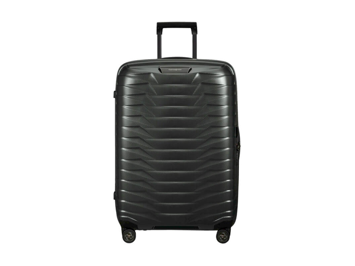 Maleta de viaje mediana Samsonite Proxis de 69 cm y 4 compartimentos, color verde mate