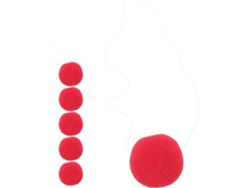 Juego De 6 Narices De Payaso Rojas, Ligeras, De Tamaño Esponja, Accesorios Divertidos Para Disfraces.