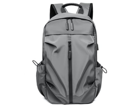 Mochila Mochila De Computadora De Viaje Impermeable Ligera De Gran Capacidad para Hombres Mochila Escolar-Gris
