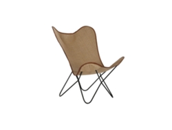 Silla metálica con tapizado de ratán (74x78x92cm) ALEXANDRA HOUSE LIVING