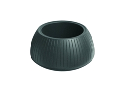 Maceta Well Home Coro Bowl Rotomolded, Grafito, Ø40x20