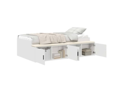 Maison Exclusive - Estructura De Cama Con Cajón 80 X 200 Cm Madera Contrachapada