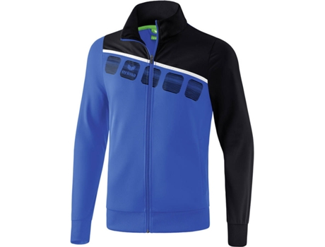 Chaqueta Poliéster Niños ERIMA 5-C (Azul y Negro - 14 ans)