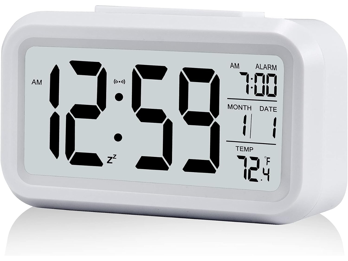 VYLARA Despertadores Digitais De Fácil Configuração, Multifuncionais Operados Por Bateria Com Display Lcd, Design Portátil Para Casa E Viagens
