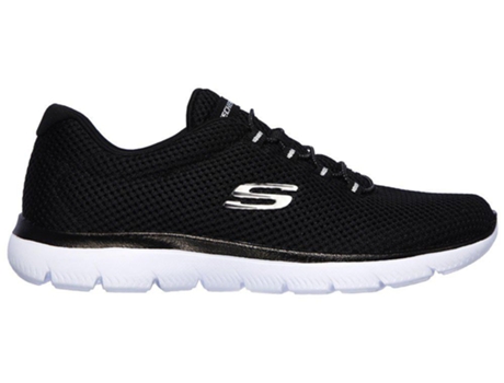 Zapatillas para Mujer SKECHERS Summits Quick Lapse Negro y Blanco para Atletismo (Talla: 37)