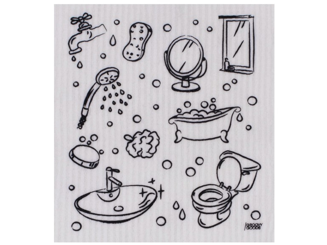 Esponja de Paño Ecológico Compostable para Baño GROOVYGOODS