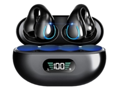 Auriculares Sin Clip Drivers Intra Mm Led Tela Bluetooth Impermeables Negro VEANXIN