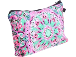 Neceser Práctico De 3 Piezas Con Estampado, Estuche Compacto Para Cosméticos, Ideal Para Viajes Y Almacenamiento.