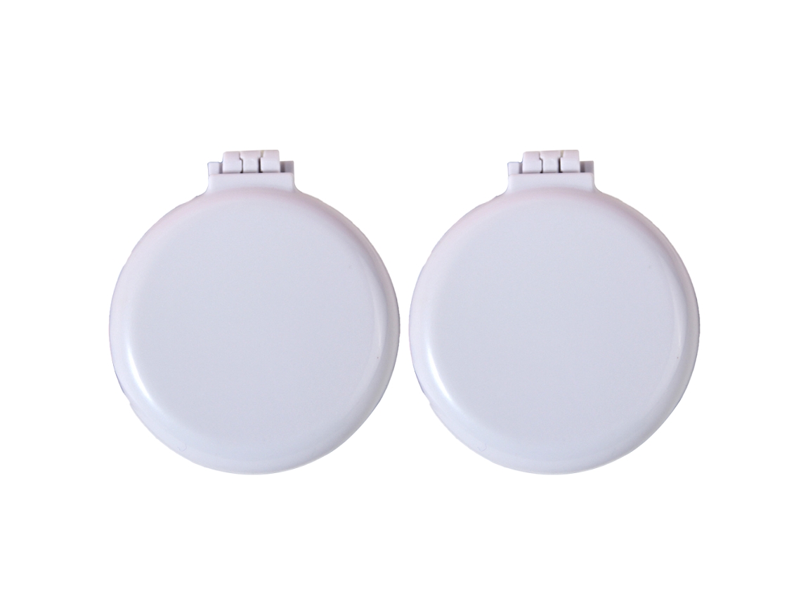 Cepillo plegable con espejo, cepillo compacto de masaje, ideal para bolso o viaje.