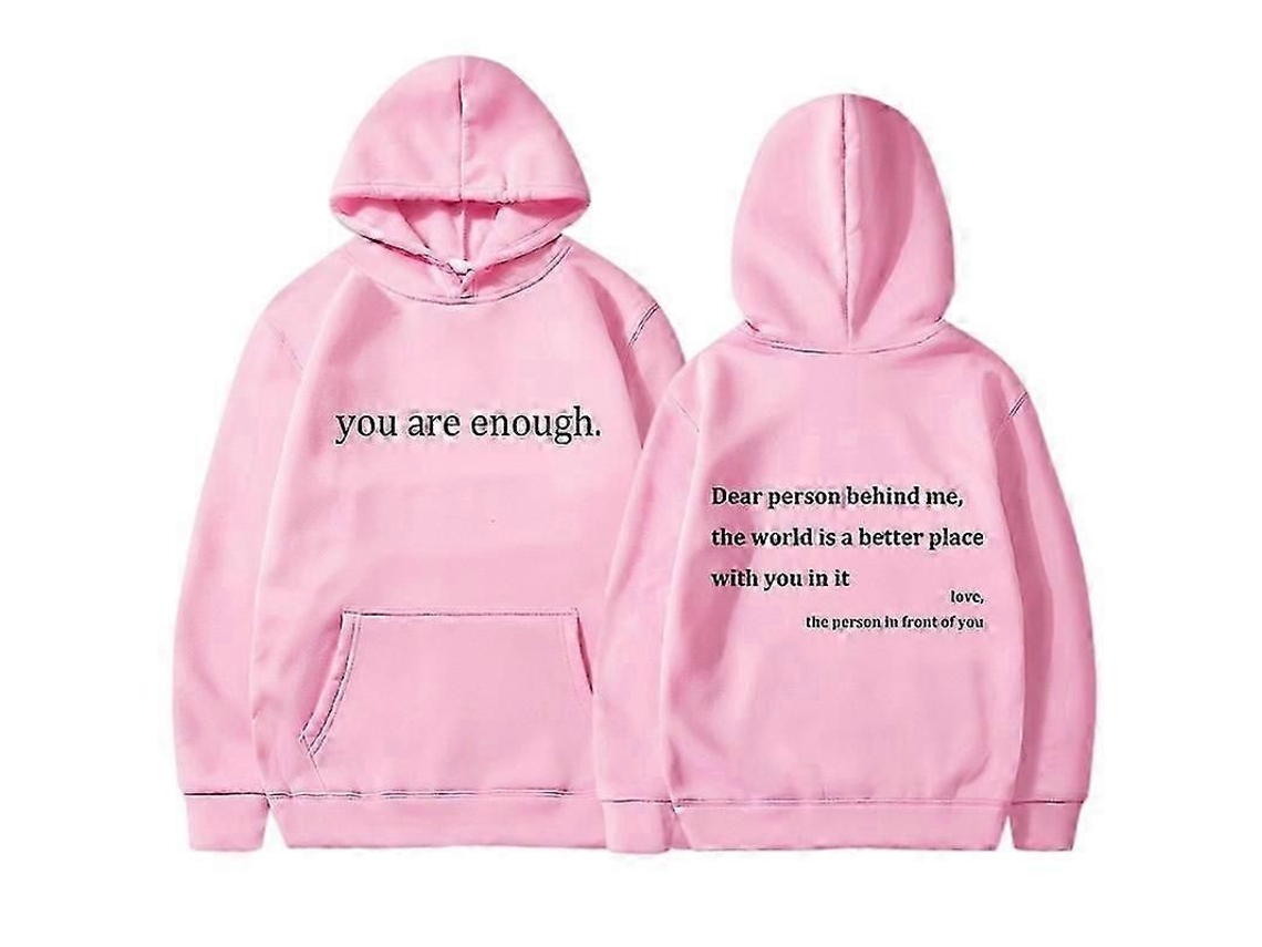 Sudadera Unisex Informal De Otoño Con Capucha Y Camiseta De Corte Regular "you Are Enough" (eres Suficiente).