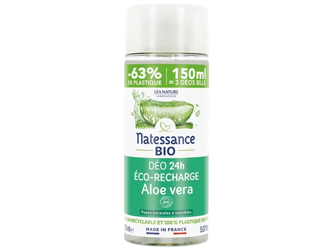 Desodorante Recambio de Desodorante de Aloe Vera 24H Ecológico 150 Ml NATESSANCE