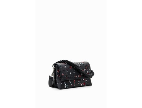 Bolso bandolera mediano de mujer con flores en relieve DESIGUAL