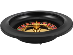Rueda De Bebidas Portátil De Mesa De 18 Cm, Plástico Negro, Multifuncional, Giratoria.