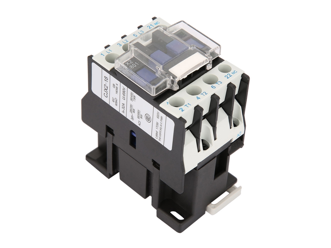 Contactor Eléctrico Industrial De Alta Sensibilidad Cjx2-1801, 220 V, 18 A, Contacto Estable.