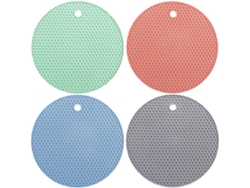 4 alfombrillas de silicona antideslizantes para ollas, cocina, multifuncionales, Vayotoy