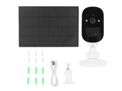 Cámara De Seguridad Solar Inalámbrica Wifi Con Visión Nocturna Hd 1080p Para Uso En Exteriores Con Detección Inteligente.