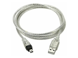 Cable adaptador USB macho a Firewire IEEE 1394 de 4 pines Ilink 1394 para Sony
