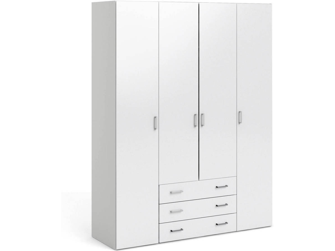 Armario DMORA Blanco (Laminado Lacado - 154x200.4x49.5 cm)