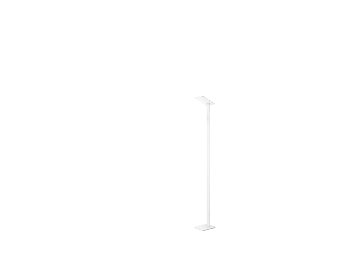 Lámpara de pie LED QUADRA Blanco de metal Al.180 cm PERENZ