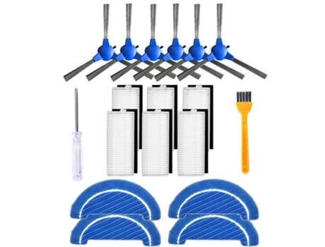 Kit de paño de mopa con filtro de Cepillo Lateral para Cecotec Conga Excellence 1090, herramientas para aspiradora, barredora doméstica, piezas de ...