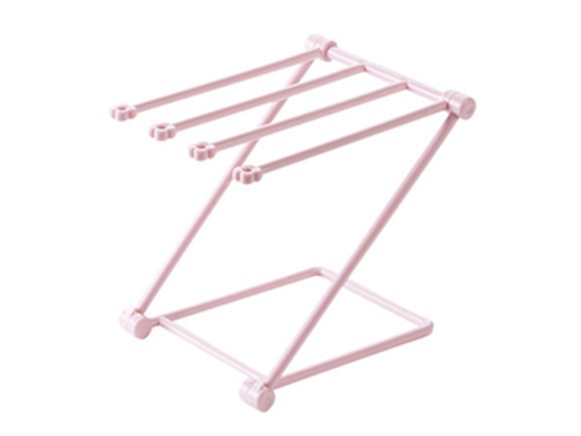 Toallero Vertical, Plegable para Cocina, Rosa RNEMITERY