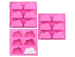 2026-molde De Silicona Nube 2025, 3 Moldes De Decoración Para Jabón, Cupcakes, Chocolate Y Postres