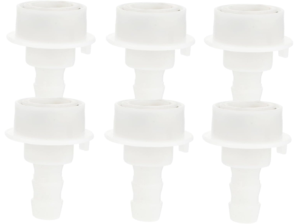 Juego de 6 adaptadores para conectores de lavadora y grifo con conector en V Gokoco