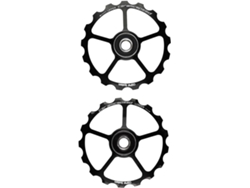 Roller CERAMICSPEEDs Ruedas de Polea de Repuesto 17+17 (Negro - TU)