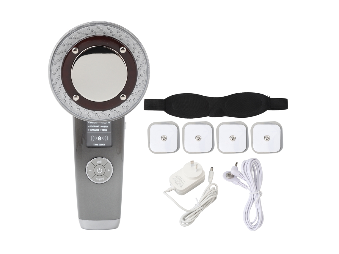 Máquina De Belleza Facial 8 En 1: Rejuvenecimiento Fotográfico, Masaje Microeléctrico, Led, Plug Au 100-240v