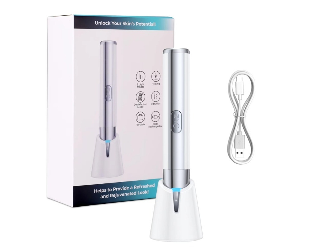 Mini crema eléctrica portátil para ojos, dispositivo de belleza, masajeador facial y de ojos.