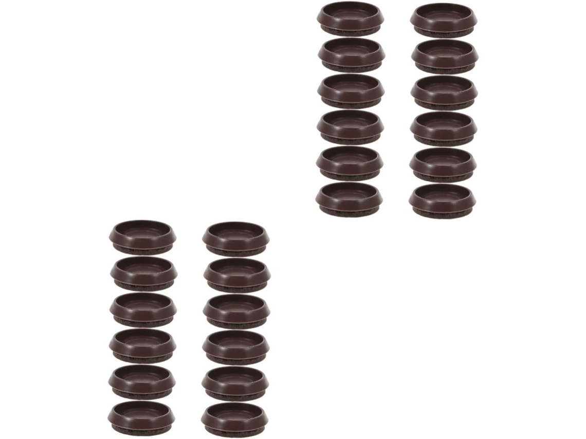 24 Piezas De Patas De Mesa Con Ruedas Fijas De Goma Para Muebles