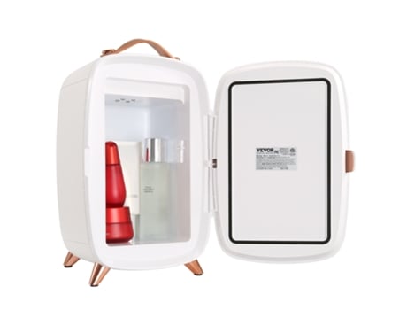 Mini Nevera, Tanque Compacto 6L/8, Nevera Termoeléctrica Portátil Ac/Dc, VEVOR Blanco