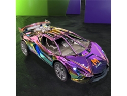 Coche De Juguete Deportivo De Metal A Presión (morado)