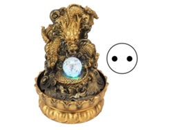Fuente Decorativa De Resina Con Forma De Dragón Y Luces Led Para Mesa, Ideal Para El Hogar O La Oficina. Enchufe Europeo De 220 V.