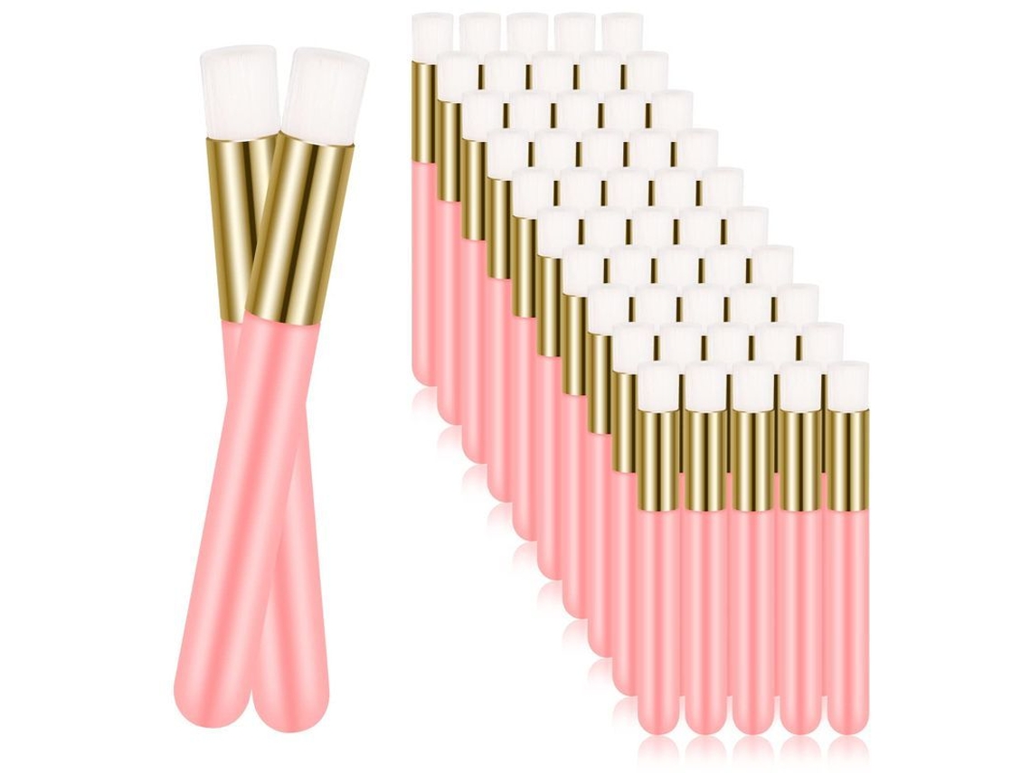 Champú Para Pestañas, Cepillo De Limpieza Profunda Para Rostro Y Poros, 50 Unidades (rosa)