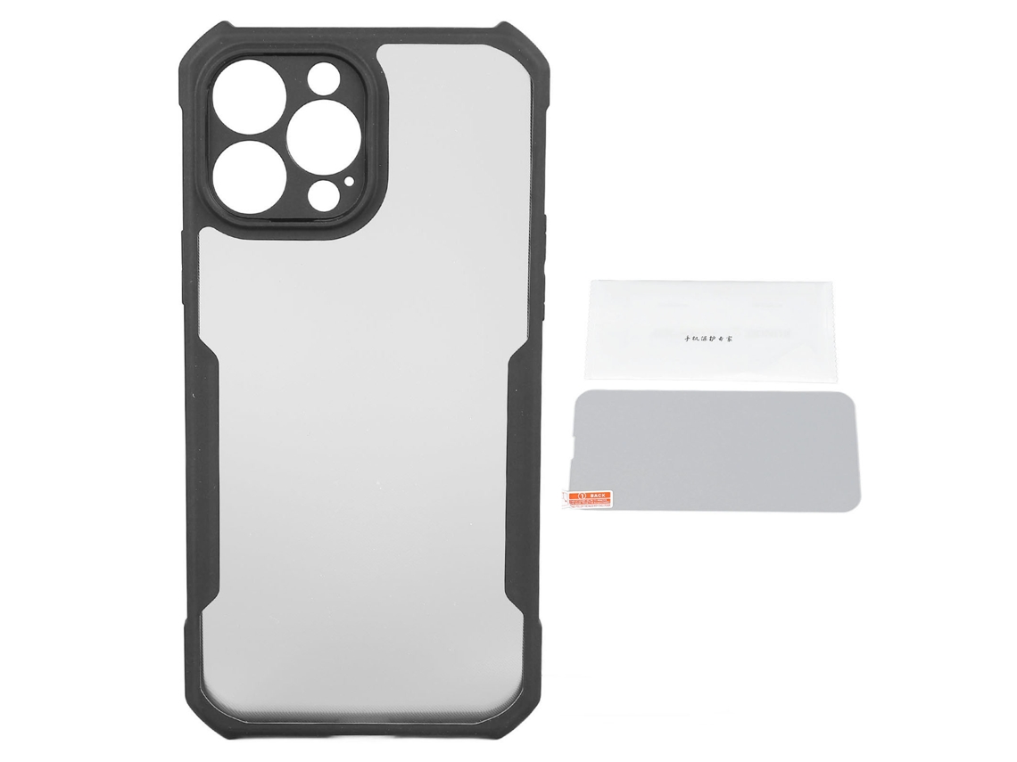 Case De Silicone Anti-choque Para Iphone 13 Pro Com Proteção De Lente E Protetor De Tela
