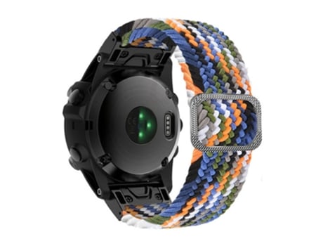 Correa de nailon 22mm con hebilla para Garmin Fenix 7/Epix/Instinct 2/Approach S62/Fenix 5 - mezclilla