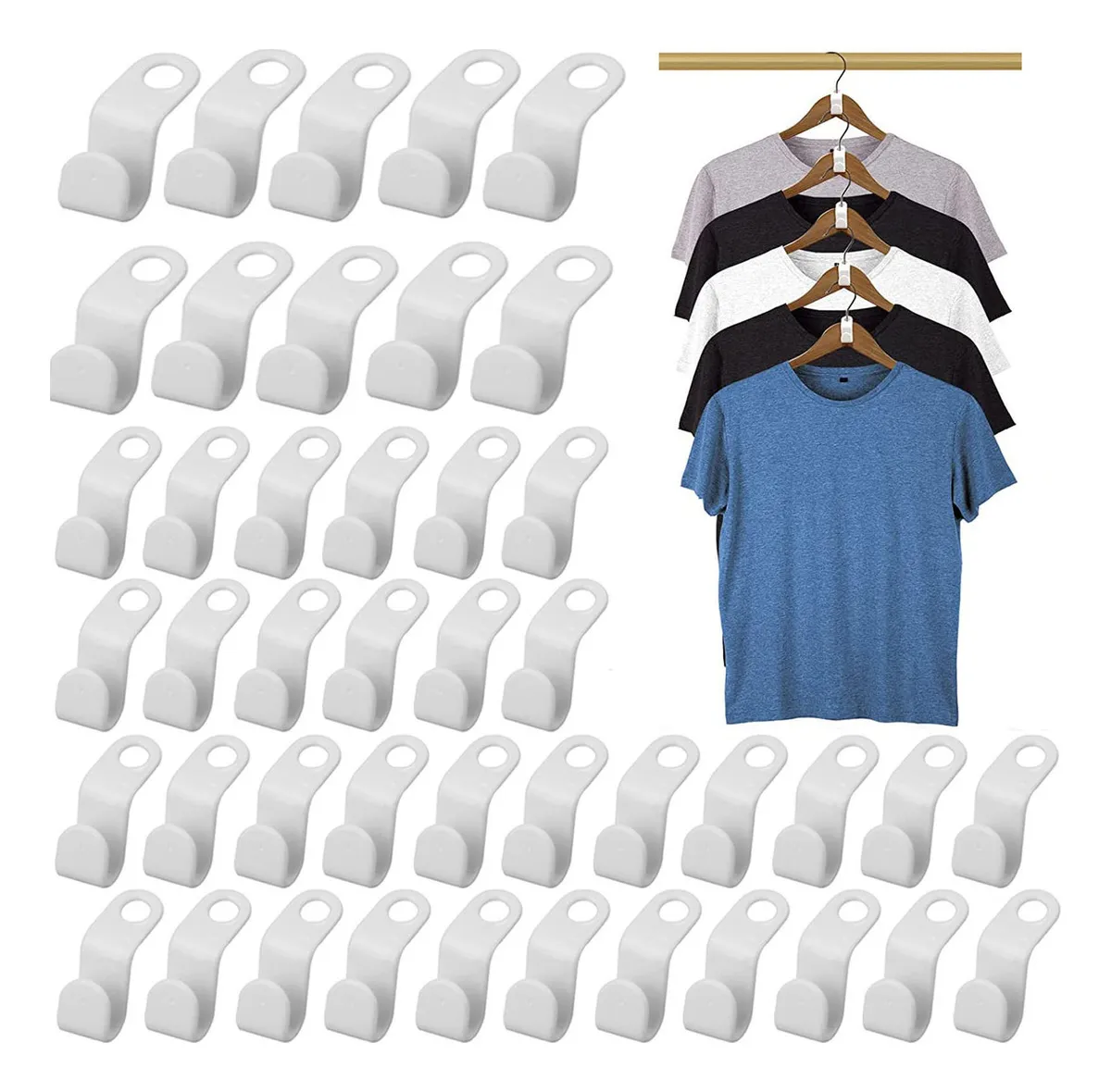 Ganchos para colgar ropa, Conector para guardar ropa, Armariovayotoy