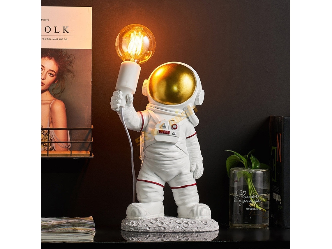 Nordic seletti astronauta lámparas de mesa resina escritorio lámpara lámpara de dormitorio decoración del hogar sala de estar decoración espacio hombre | Lámparas de mesa LED SLD