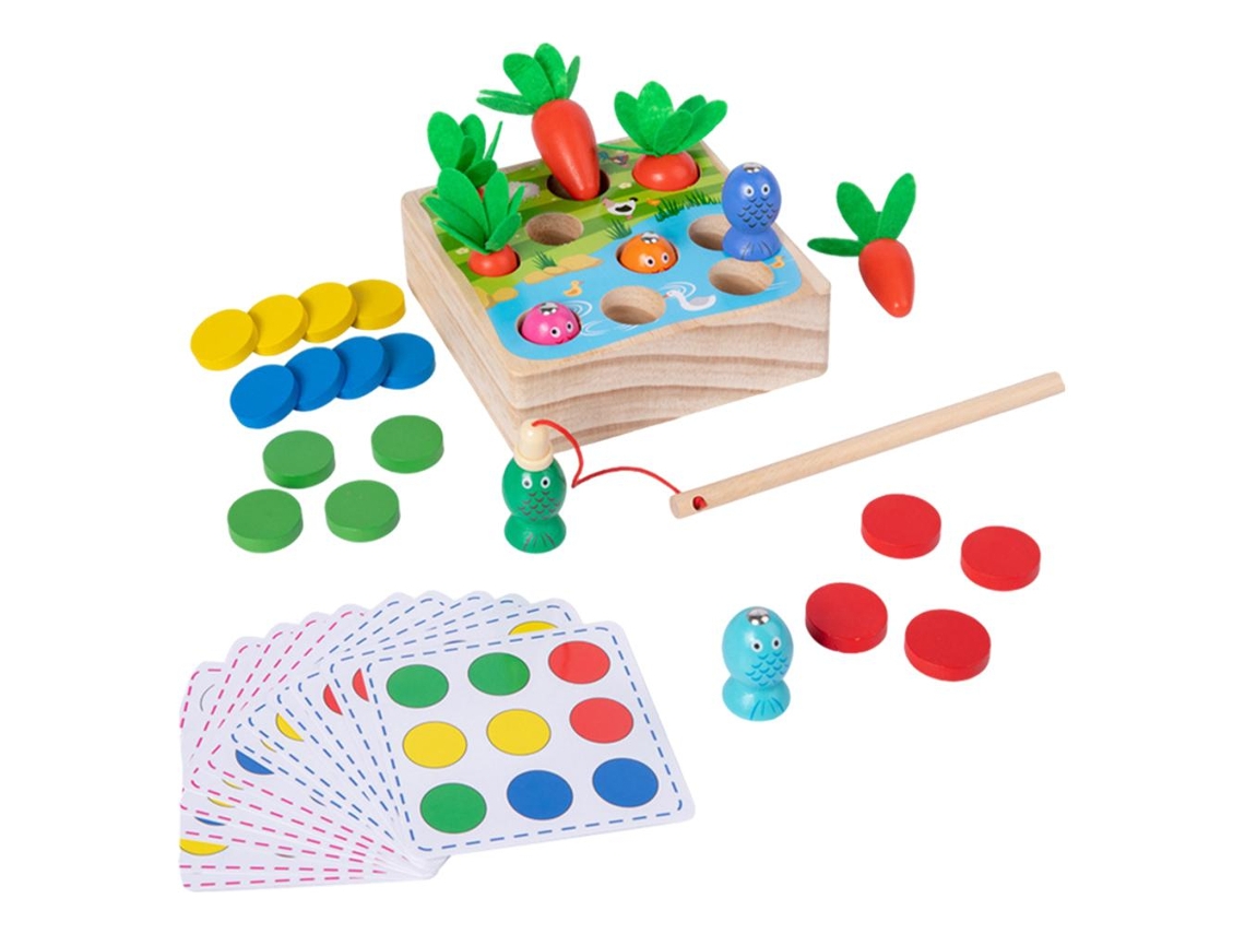 Juego de pesca para colorear 3 en 1 Material educativo Slowmoose