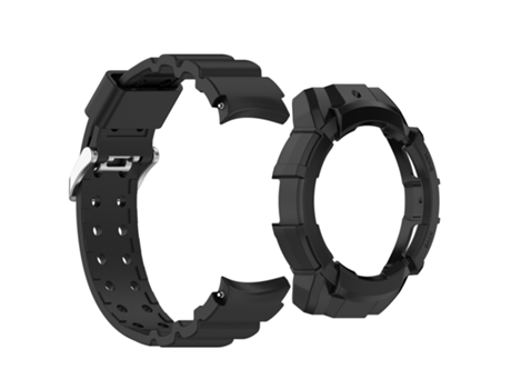 Correa de reloj con funda protectora para Samsung Galaxy Watch 6 40mm Negro
