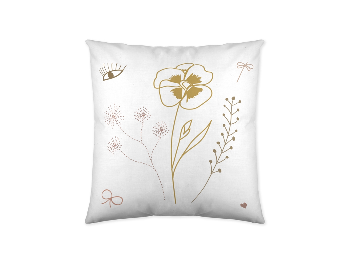 HACIENDO EL INDIO - Funda de Cojin Estampado - Sin Relleno - 40x40 Cm - Algodón Extra Suave - FLOWER CHAOS
